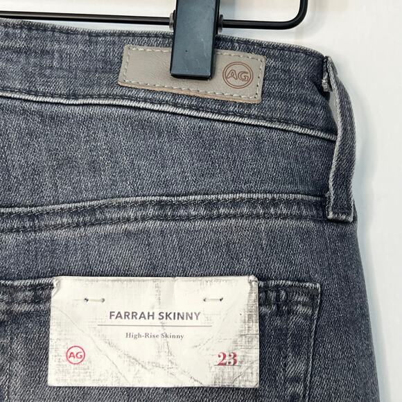 Adriano Goldschmied Farrah HR Skinny Denim Jeans Black Gray Stretch Size 23 NWT - Picture 7 of 14